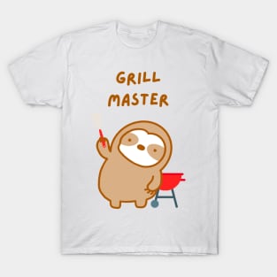 Grill Master Summer Cookout Sloth T-Shirt